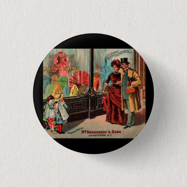 Visitenkarte William Broadhead & Sons Kleidung Button (Vorderseite)