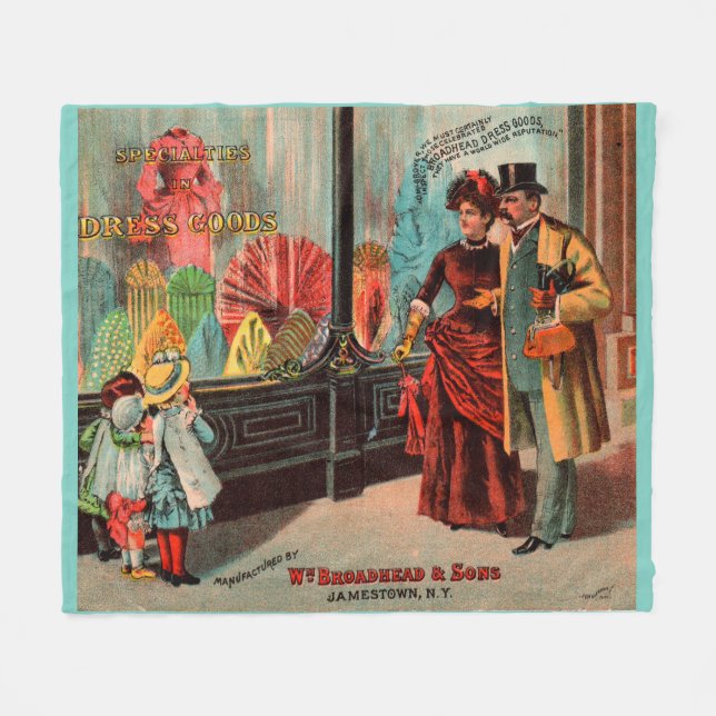 Visitenkarte William Broadhead & Sons Kleidung Fleecedecke (Vorderseite (Horizontal))