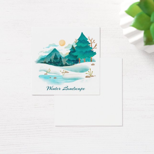Visitenkarte Winterlandschaft (Schreibtisch)