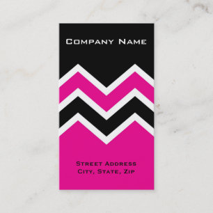 Visitenkarte Zick-Zack-Chevron-Muster