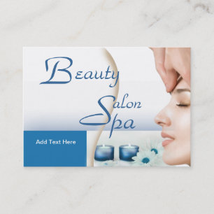 Visitenkarte Zizzago Beauty Salon Spa Blau