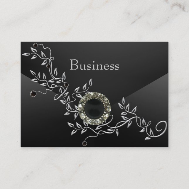 Visitenkarte Zizzago Black Silk Diamond Jewel (Vorderseite)