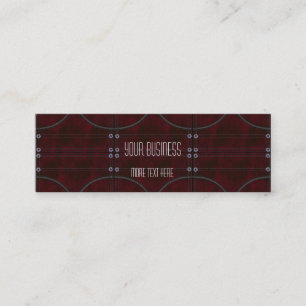 Visitenkarte Zizzago Red Brown Leather Stucks