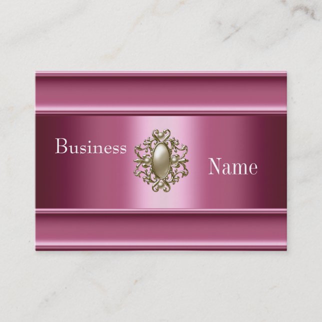 Visitenkarte Zizzago Silk Pink Pearl Jewel (Vorderseite)