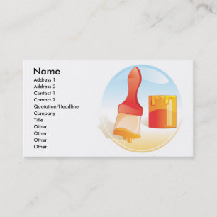 Visitenkarte zum Malen