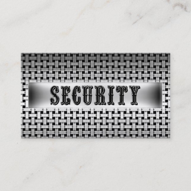 Visitenkarte zur Sicherheit von Metallen (Vorderseite)