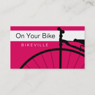 Visitenkarten > auf Ihrem Fahrrad [Rosa: Orange] Visitenkarte