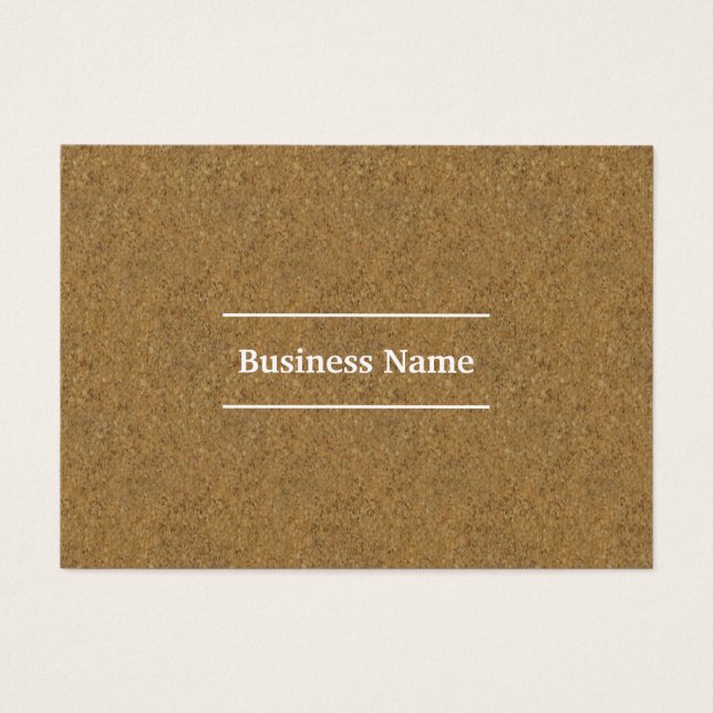 Visitenkarten aus Kraftkork (Vorderseite)