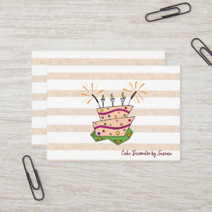 Visitenkarten, Cake Decorator Visitenkarten Visitenkarte