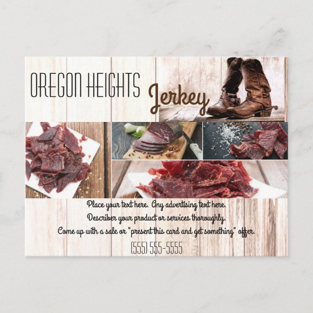 Visitenkarten-Card Booten Land rustikal Wir Postkarte (Vorderseite)