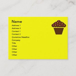 VISITENKARTEN-CUPCAKE-DEKOR VISITENKARTE