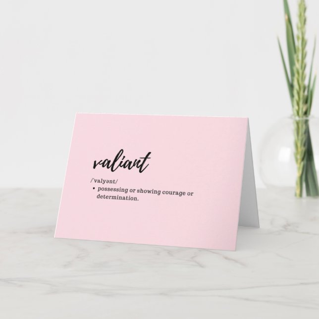 "Visitenkarten" - Definition des Valiant Karte (Vorderseite)