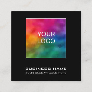 Visitenkarten Elegante Modern Ihr Unternehmen Logo Quadratische Visitenkarte