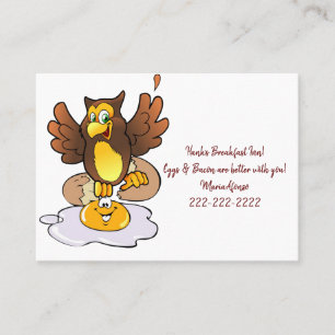 Visitenkarten, Frühstücksbäckerei Business Card Visitenkarte
