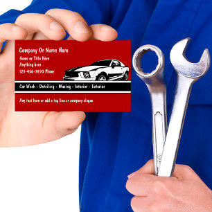 Visitenkarten für Autodetailing-Geschäfte Visitenkarte