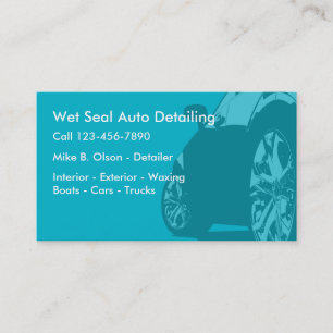 Visitenkarten für Autodetailing-Unternehmen Visitenkarte