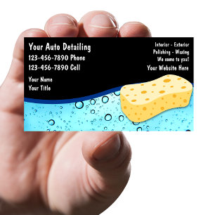 Visitenkarten für Autodetailing-Unternehmen Visitenkarte