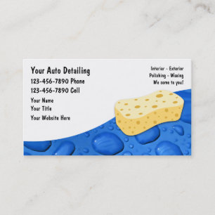 Visitenkarten für Autodetailing-Unternehmen Visitenkarte