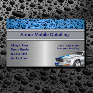 Visitenkarten für Autodetailing Visitenkarte