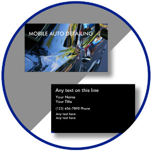 Visitenkarten für Autodetailing Visitenkarte
