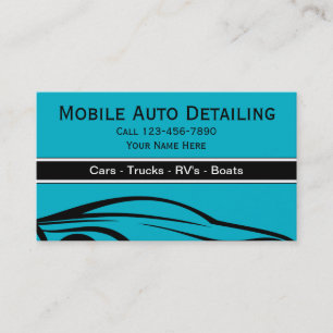 Visitenkarten für Autodetailing Visitenkarte
