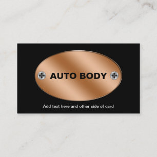 Visitenkarten für Autokarosserie-Reparaturbetriebe Visitenkarte