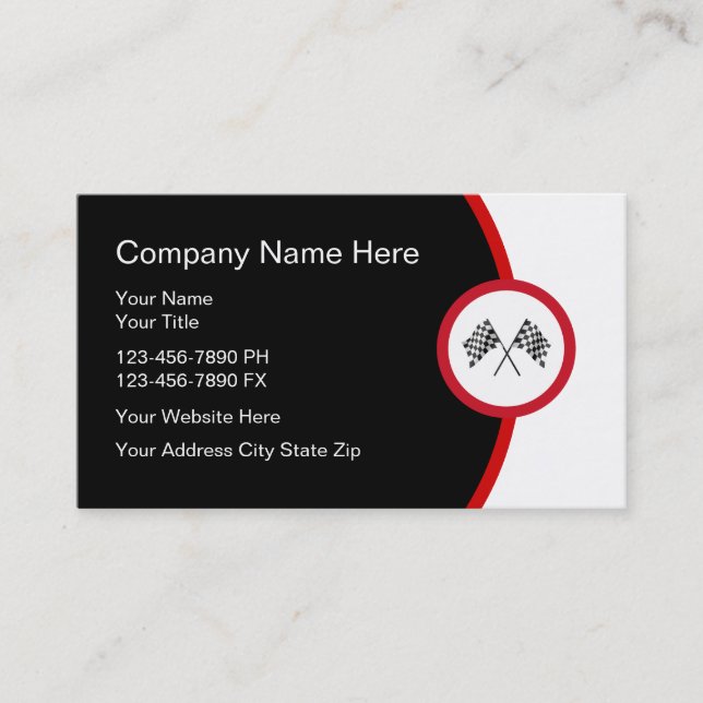 Visitenkarten für Automobile Visitenkarte (Vorderseite)