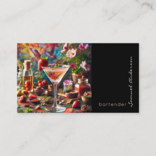 Visitenkarten für Barkeeper Mixologen Visitenkarte