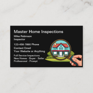 Visitenkarten für berufliche Zuhause-Inspektionen Visitenkarte