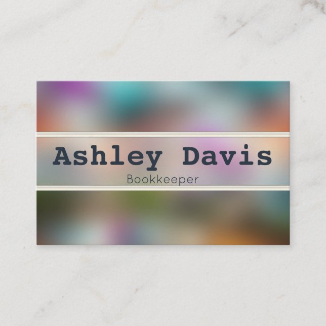 Visitenkarten für Buchhalter Visitenkarte (Vorderseite)