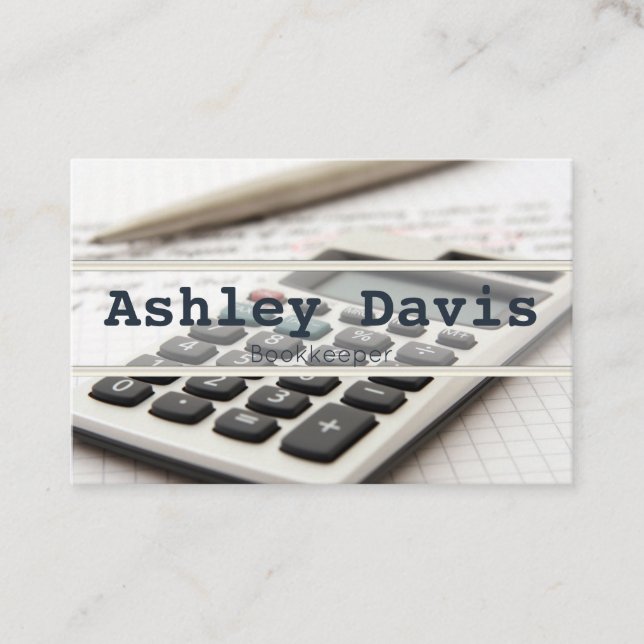 Visitenkarten für Buchhalter Visitenkarte (Vorderseite)