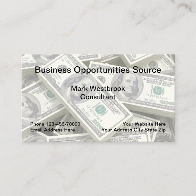 Visitenkarten für Business Marketing Visitenkarte (Vorderseite)