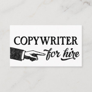Visitenkarten für Copywriter - Coole Vintage Visitenkarte