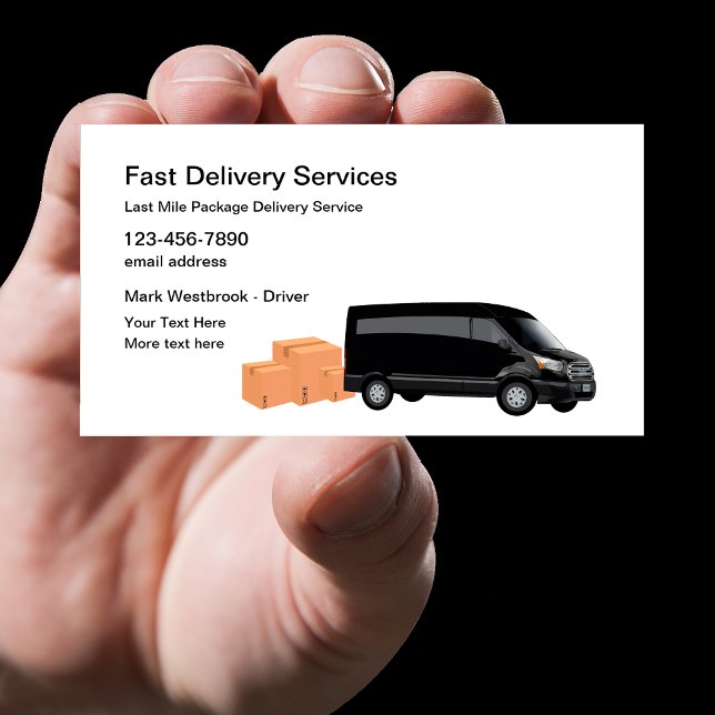 Visitenkarten für den "last Mile Local Delivery"-S Visitenkarte (Von Creator hochgeladen)