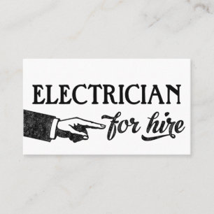 Visitenkarten für Elektrogeräte - Cool Vintag Visitenkarte