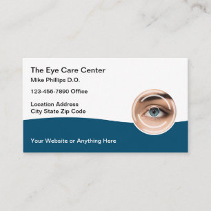 Visitenkarten für Eye Care Doctor Visitenkarte