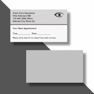 Visitenkarten für Eye Doctor Vision Bulk Terminkarte