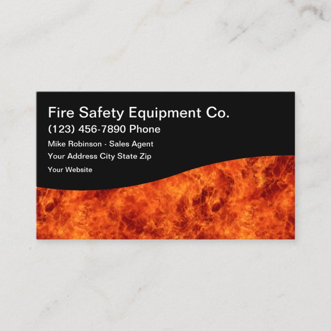 Visitenkarten für FIre Safety Equipment Visitenkarte (Vorderseite)