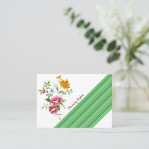 Visitenkarten für Floristen, florale Visitenkarten Visitenkarte