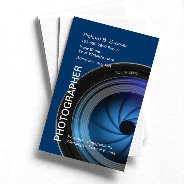 Visitenkarten für Fotografen Visitenkarte (Von Creator hochgeladen)