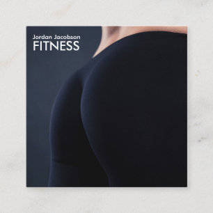 Visitenkarten für Frauen hinter der Fitness Quadratische Visitenkarte