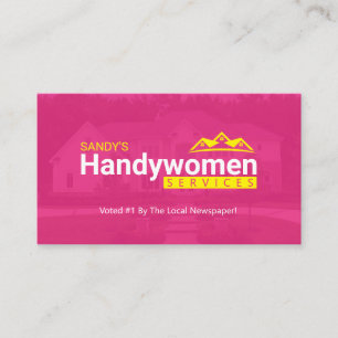 Visitenkarten für Frauen - Zuhause Business Visitenkarte