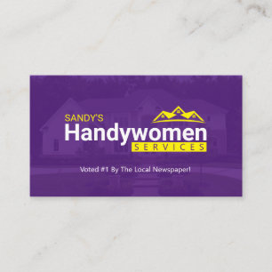 Visitenkarten für Frauen - Zuhause Business Visitenkarte