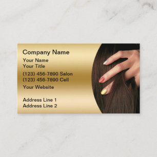 Visitenkarten für Haar- und Nagelstudio Visitenkarte
