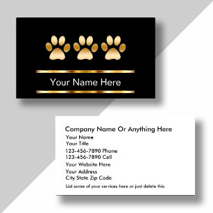 Visitenkarten für Haustiere Visitenkarte