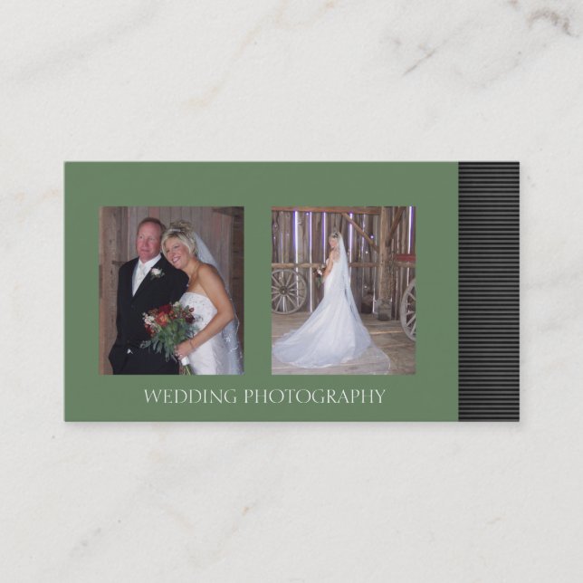Visitenkarten für Hochzeitfotografie Visitenkarte (Vorderseite)