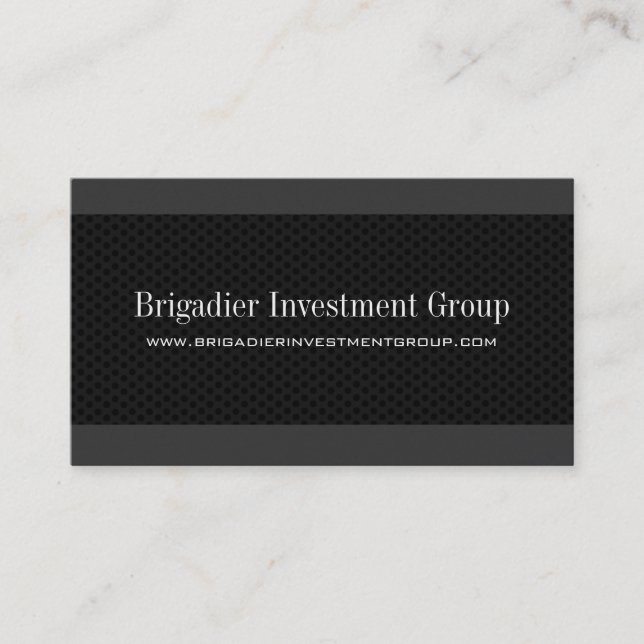 Visitenkarten für Investoren Visitenkarte (Vorderseite)