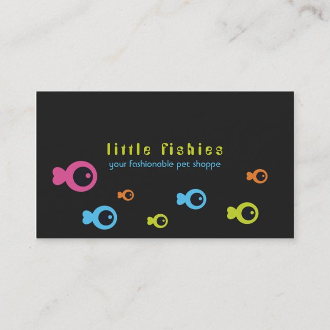 Visitenkarten für kleine Fishies Visitenkarte (Vorderseite)