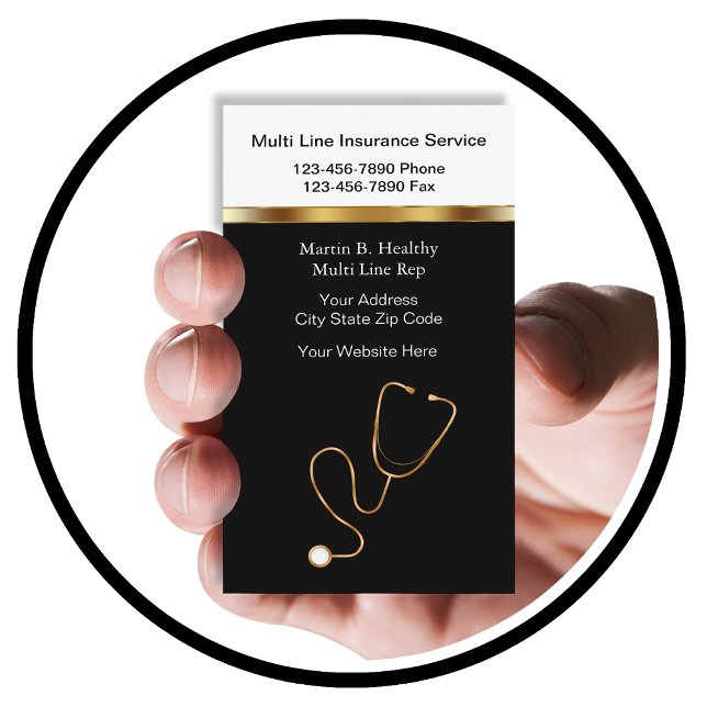 Visitenkarten für Krankenversicherungen Visitenkarte (Von Creator hochgeladen)