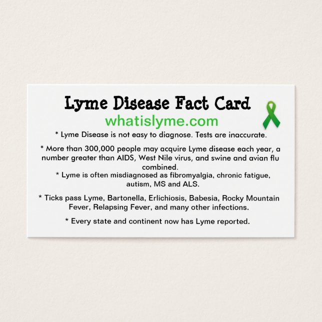 Visitenkarten für Lyme-Krankheit (Vorderseite)